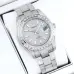 Rolex Stainless Steel Watch with Full Diamond Pave and Colored Sapphires #B46388