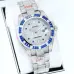 Rolex Stainless Steel Watch with Full Diamond Pave and Colored Sapphires #B46388