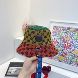 2021 Gucci GGMulticolor double-sided fisherman hat #99906609