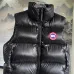Canada Goose Black logo Cypress Puffer Series Fitted Solid Color Glossy High Neck Sleeveless Windproof Down Jacket #B57836