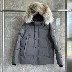 Canada Goose Parka With Fur Trim Grey #B58919