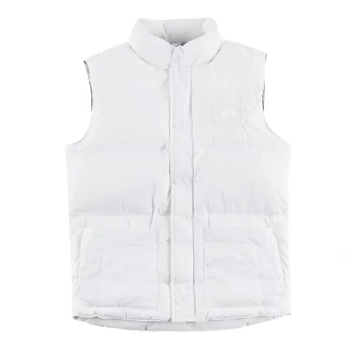 Sale Canada Goose White Label Glacier Down Vest  Luxury Lightweight Insulated Outerwear #B57847