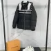 Gucci Black Puffer Jacket With White Stripes Unisex Style #B54502