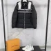 Gucci Black Puffer Jacket With White Stripes Unisex Style #B54502