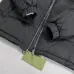 Gucci Black Puffer Jacket With White Stripes Unisex Style #B54502