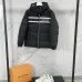 Gucci Black Puffer Jacket With White Stripes Unisex Style #B54502