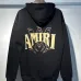 AMIRI Black Hoodie With Large Back Gold Logo And Ornate Design Elements #B54238