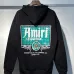 AMIRI Black Hoodie With Retro Lounge Graphic And Hollywood CA Details #B54240