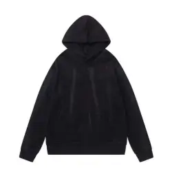 AMIRI Black Hoodie With Subtle Logo And Vintage Washed Finish #B54384
