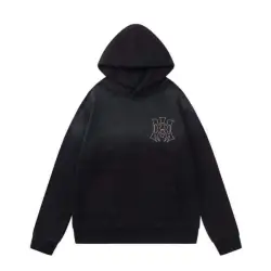 Amiri Black Hoodie With Embellished AMIRI HOLLYWOOD And Logo Design #B54383