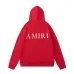 White/Black/Red AMIRI Hoodie With Bold Back Logo For Stylish Casual Outfits #B54358
