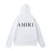 White/Black/Red AMIRI Hoodie With Bold Back Logo For Stylish Casual Outfits #B54358
