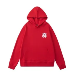 White/Black/Red AMIRI Hoodie With Bold Back Logo For Stylish Casual Outfits #B54358