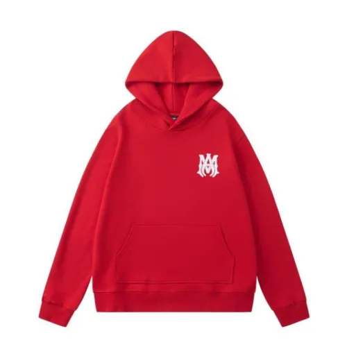 White/Black/Red AMIRI Hoodie With Bold Back Logo For Stylish Casual Outfits #B54358