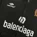 Black Balenciaga Hoodie With Brand Logos And Emblem Sporty Luxury Streetwear Piece #B54325