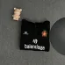 Black Balenciaga Hoodie With Brand Logos And Emblem Sporty Luxury Streetwear Piece #B54325