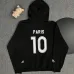 Black Balenciaga Hoodie With Brand Logos And Emblem Sporty Luxury Streetwear Piece #B54325