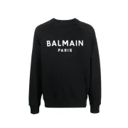 Balmain Pairs Hoodie Black #B44463