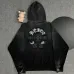 Chrome Hearts Gray Gradient Hoodie With Embroidered Logo Trendy Luxury Streetwear Piece #B54323
