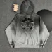 Chrome Hearts Gray Gradient Hoodie With Embroidered Logo Trendy Luxury Streetwear Piece #B54323