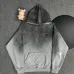 Chrome Hearts Gray Gradient Hoodie With Embroidered Logo Trendy Luxury Streetwear Piece #B54323