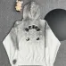 Chrome Hearts Gray Gradient Hoodie With Embroidered Logo Trendy Luxury Streetwear Piece #B54323