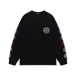 Chrome Hearts Hoodies  Black/White #B54687