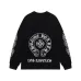 Chrome Hearts Hoodies  Black/White #B54688