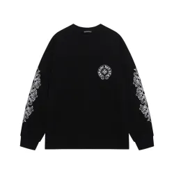 Chrome Hearts Hoodies  Black/White #B54688