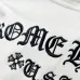 Chrome Hearts Inspired White Hoodie With Signature Cross Logo Print #B54395
