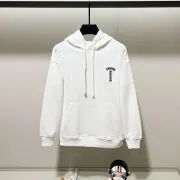 Chrome Hearts Inspired White Hoodie With Signature Cross Logo Print #B54395