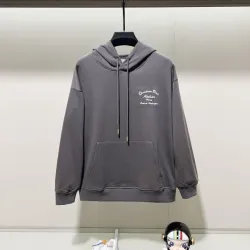 Chic Christian Dior Inspired White Hoodie with Elegant Embroidery #B54393