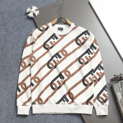 Fenid Classic Crew-Neck Sweatshirt with Brand Label Detail #B54307