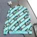Fenid Mint Green Crew Neck Sweatshirt with Brown Chain Link Print #B54306