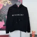 Givenchy Black Distressed Hoodie with Bold Logo and Front Pocket #B54559
