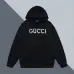 Gucci Black Hoodie With Bold Embroidered Logo And Timeless Hooded Design #B54380