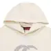Gucci Cream Hoodie With Iconic Double G And Brand Logo Embroidered Design #B54378