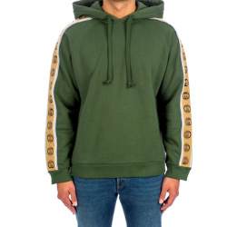  mens green side-sleeve GG logo hoodie #B33601