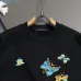 Louis Vuitton Black Crew Neck Sweatshirt with Colorful Butterfly Embroidery #B54305