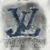 Louis Vuitton Hoodie With Denim LV Logo Embroidery And Faded Effect Trendy Luxury Streetwear #B54321