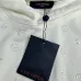 Louis Vuitton Hoodie With Embossed Monogram Design Luxury Casual Fashion Piece Black/White/Grey #B54320