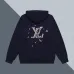 Louis Vuitton Hoodie with Sailboat Logo Embroidery Luxury Fashion Streetwear Piece Black/White/Pink #B54319