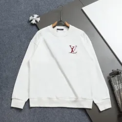Louis Vuitton Hoodies for MEN Black/White 450g #B54471