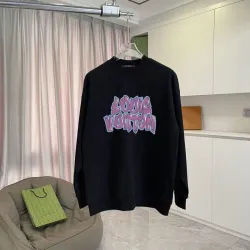 Louis Vuitton Hoodies for MEN Black/White #B54412