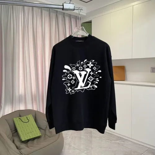 Louis Vuitton Hoodies for MEN Black/White #B54825