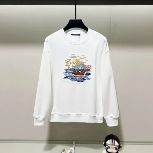 Louis Vuitton Hoodies for MEN Black/White/Gray 420g #B54467