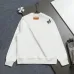 Louis Vuitton White Crew Neck Sweatshirt with Colorful Butterfly Embroidery #B54304