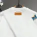 Louis Vuitton White Crew Neck Sweatshirt with Colorful Butterfly Embroidery #B54304