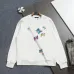 Louis Vuitton White Crew Neck Sweatshirt with Colorful Butterfly Embroidery #B54304