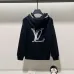 Luxurious Louis Vuitton Style Cream Hoodie with Exquisite Embroidery #B54391